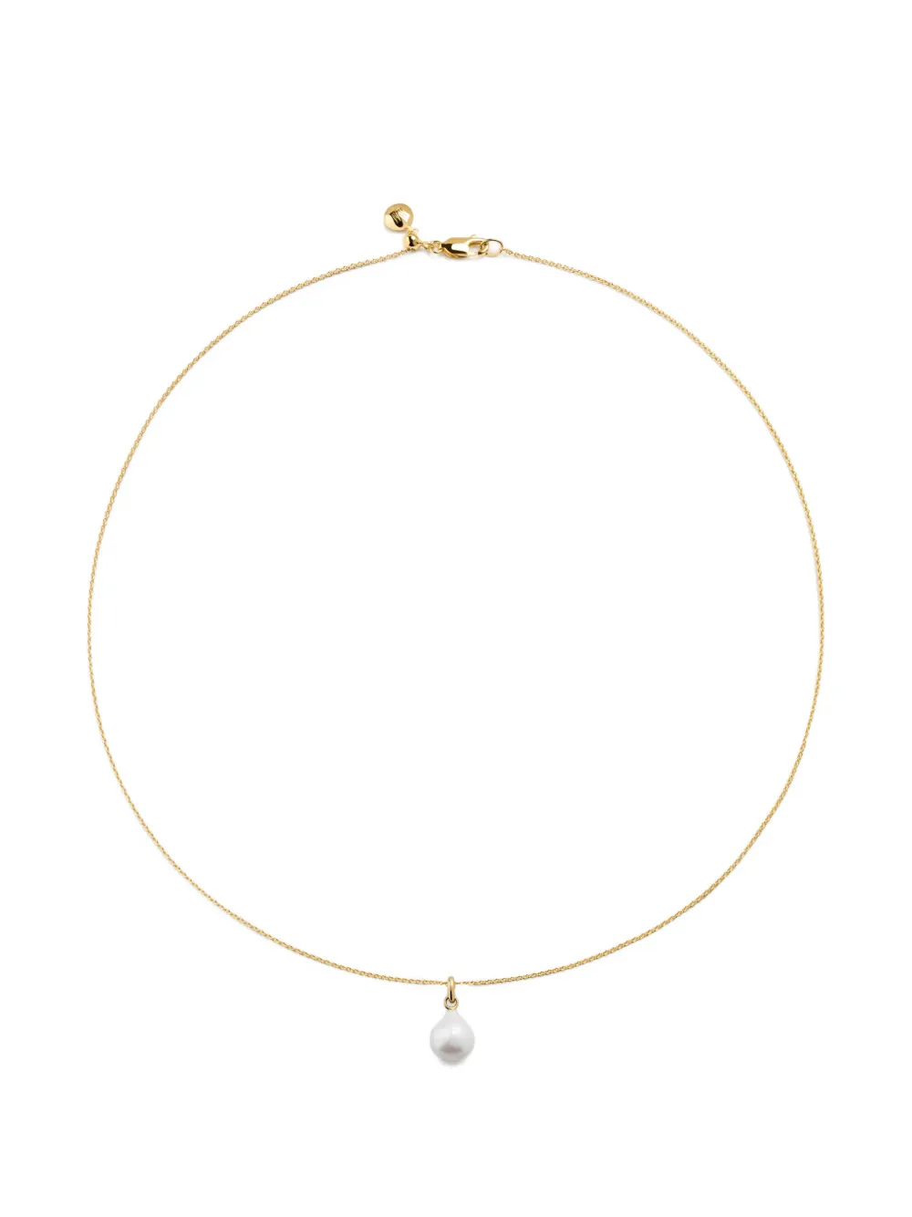 Monica Vinader baroque pearl small gold pendant - Oro