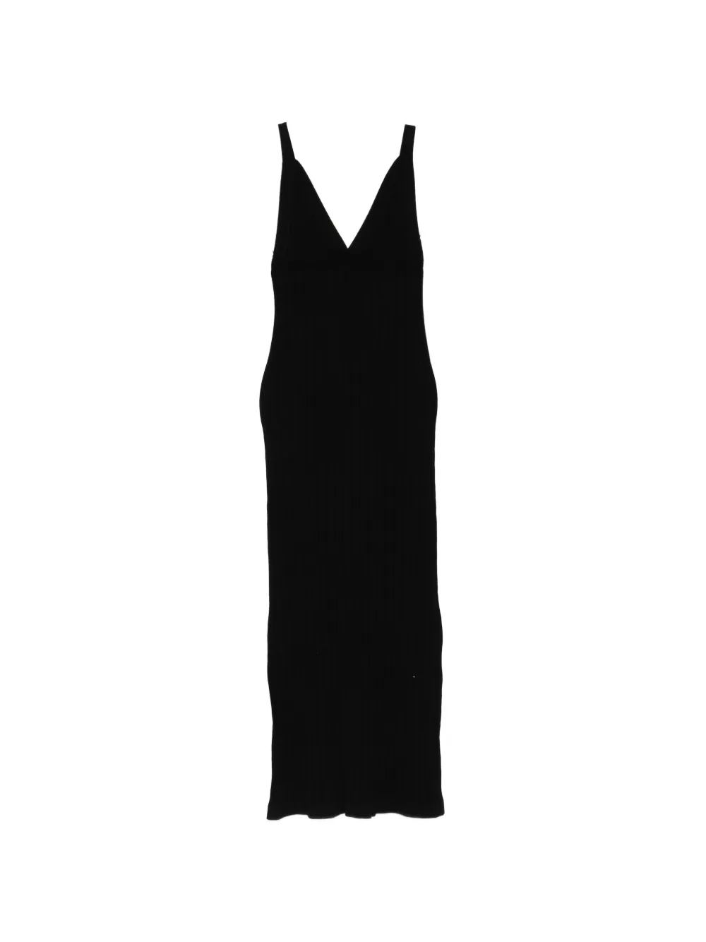 Pence Mia ribbed-knit V-neck maxi dress - Black