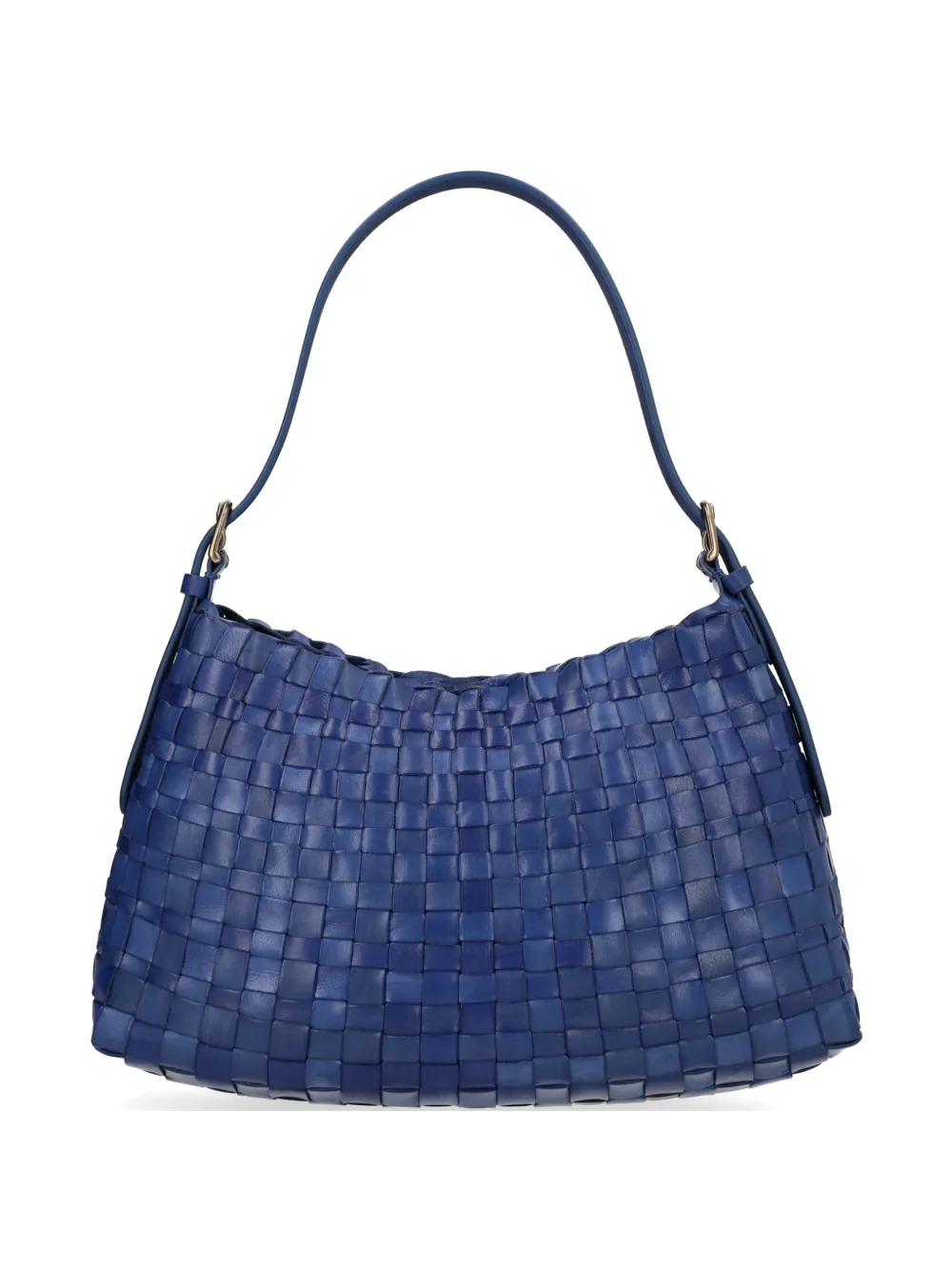 DRAGON DIFFUSION Salvage woven-leather shoulder bag - Blu