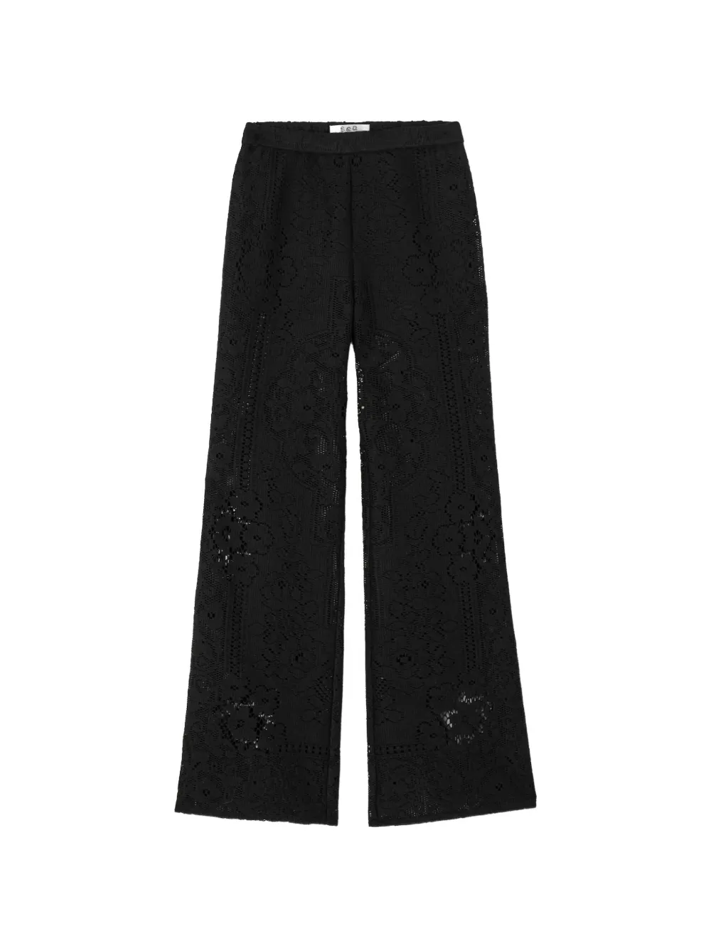 Sea lace trousers - Schwarz
