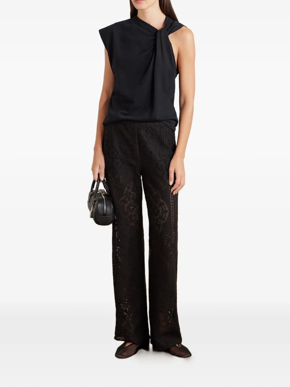 Sea Broek met kant Zwart
