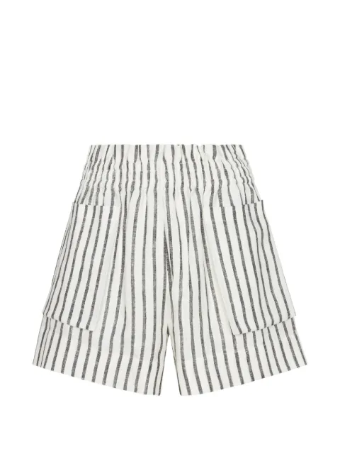 HEVRON Mira striped shorts