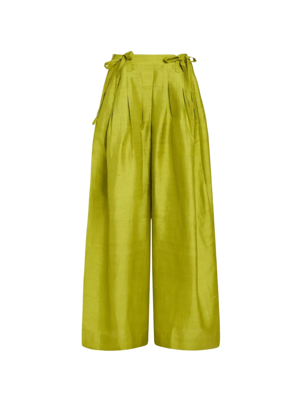 CONIGLIO PALM BEACH Banyan pleated trousers - Verde