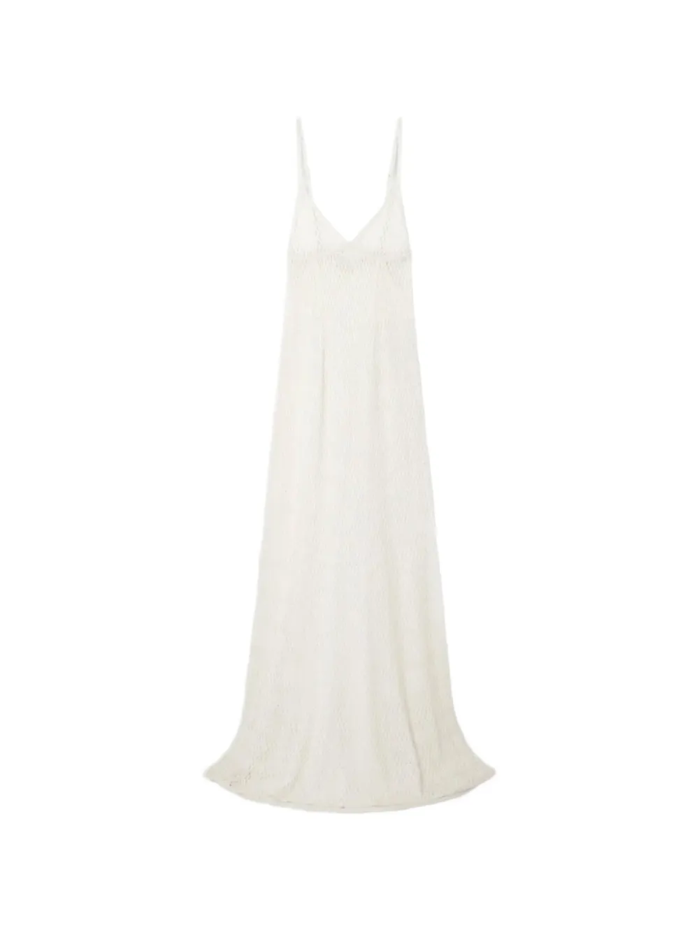 Kiki de Montparnasse crochet-knit sleeveless maxi dress - Toni neutri