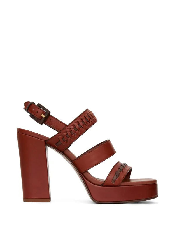 Zimmermann Alchemy Platform 105 Sandals in Brown