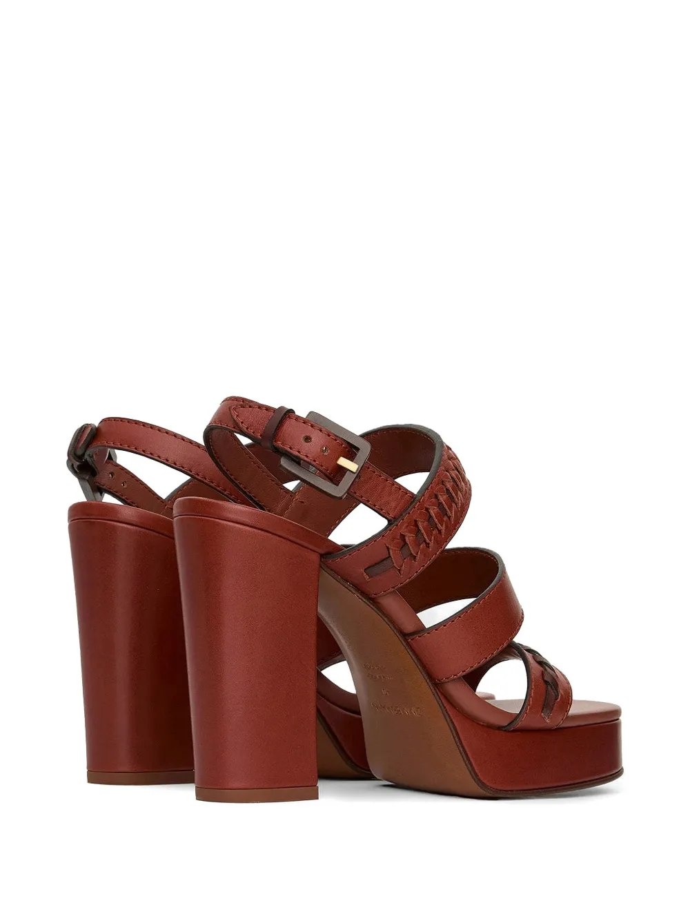 ZIMMERMANN Alchemy woven platform sandals Bruin