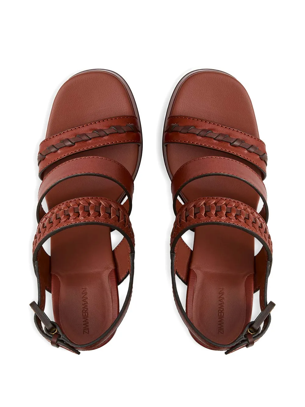 ZIMMERMANN Alchemy woven platform sandals Bruin