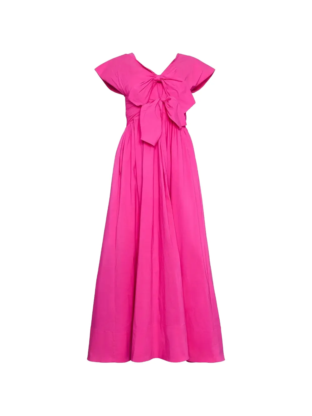 Hunter Bell Calista bow V-neck dress - Rosa
