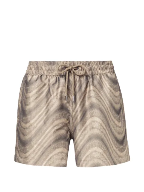Frescobol Carioca drawstring patterned swim shorts