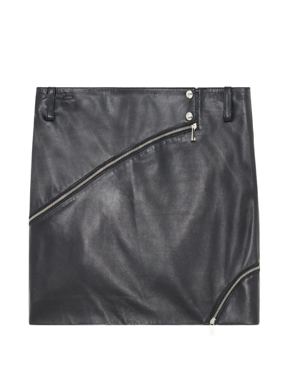 IRO Jupe zip-detail mini skirt - Nero