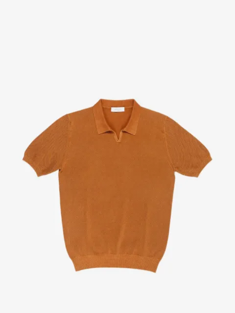 Boglioli playera tipo polo de tejido fino