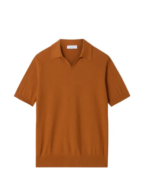 Boglioli fine-knit polo shirt