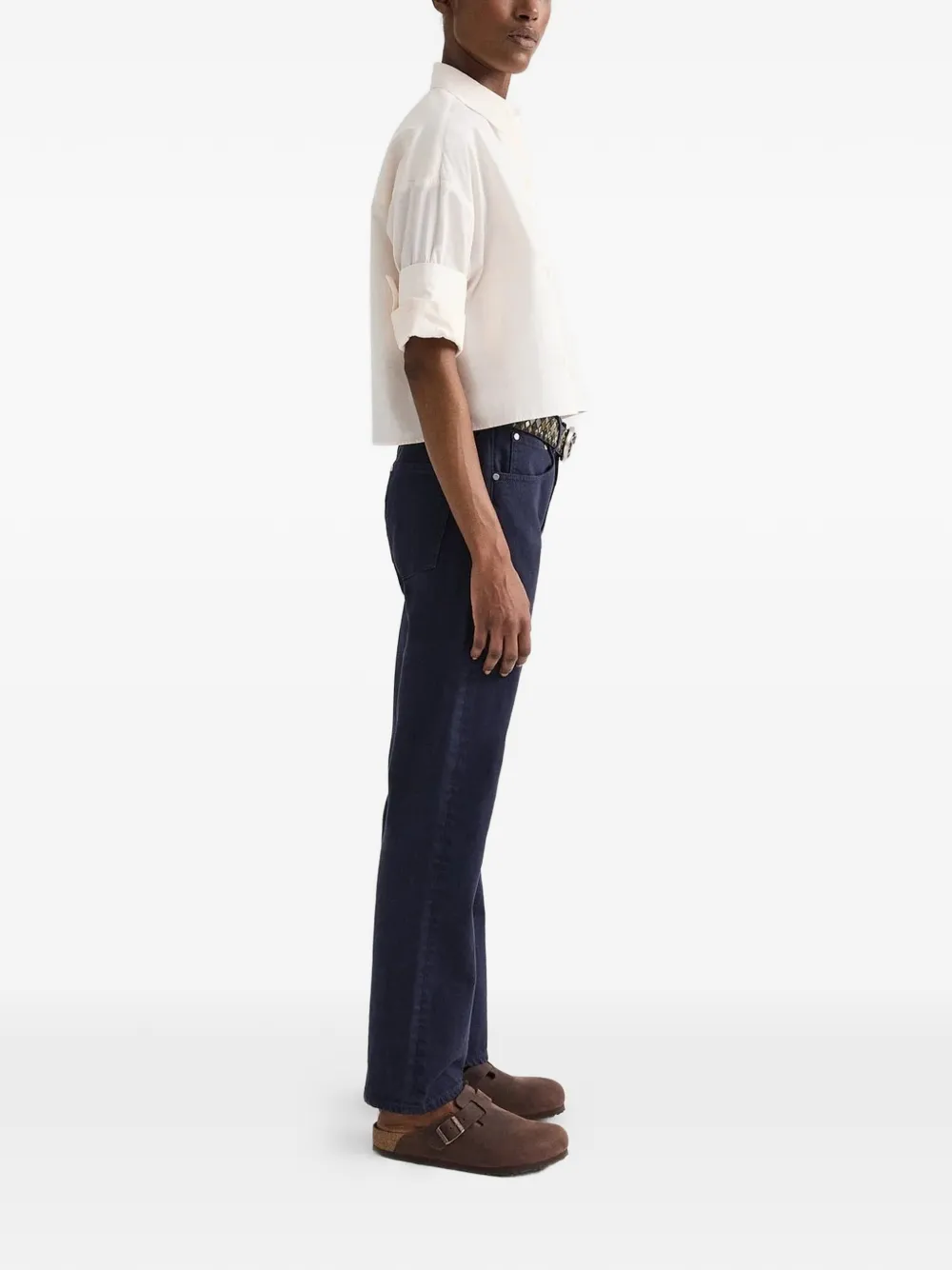 TWP Next Ex cropped blouse met borstzak Roze