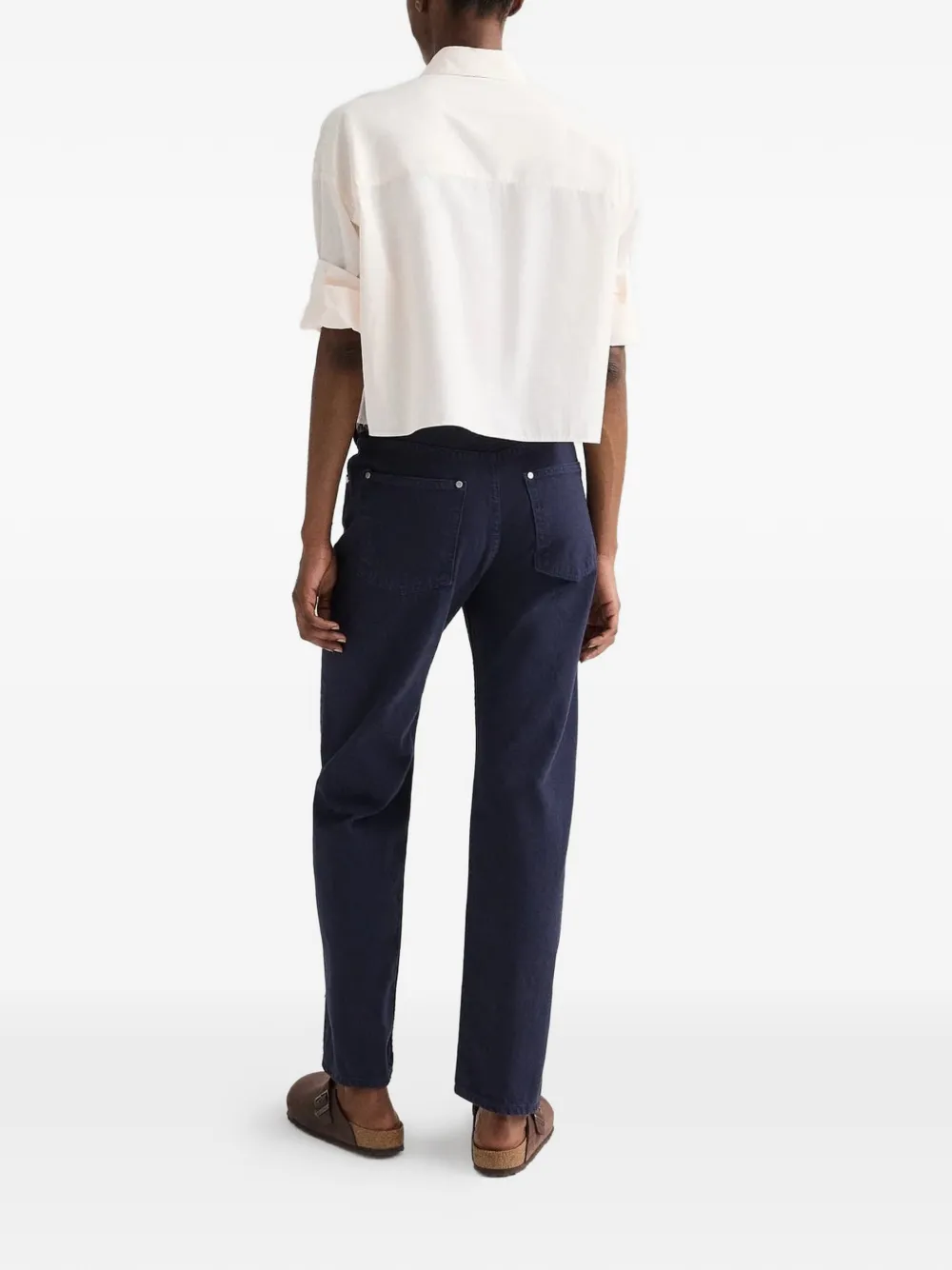 TWP Next Ex cropped blouse met borstzak Roze