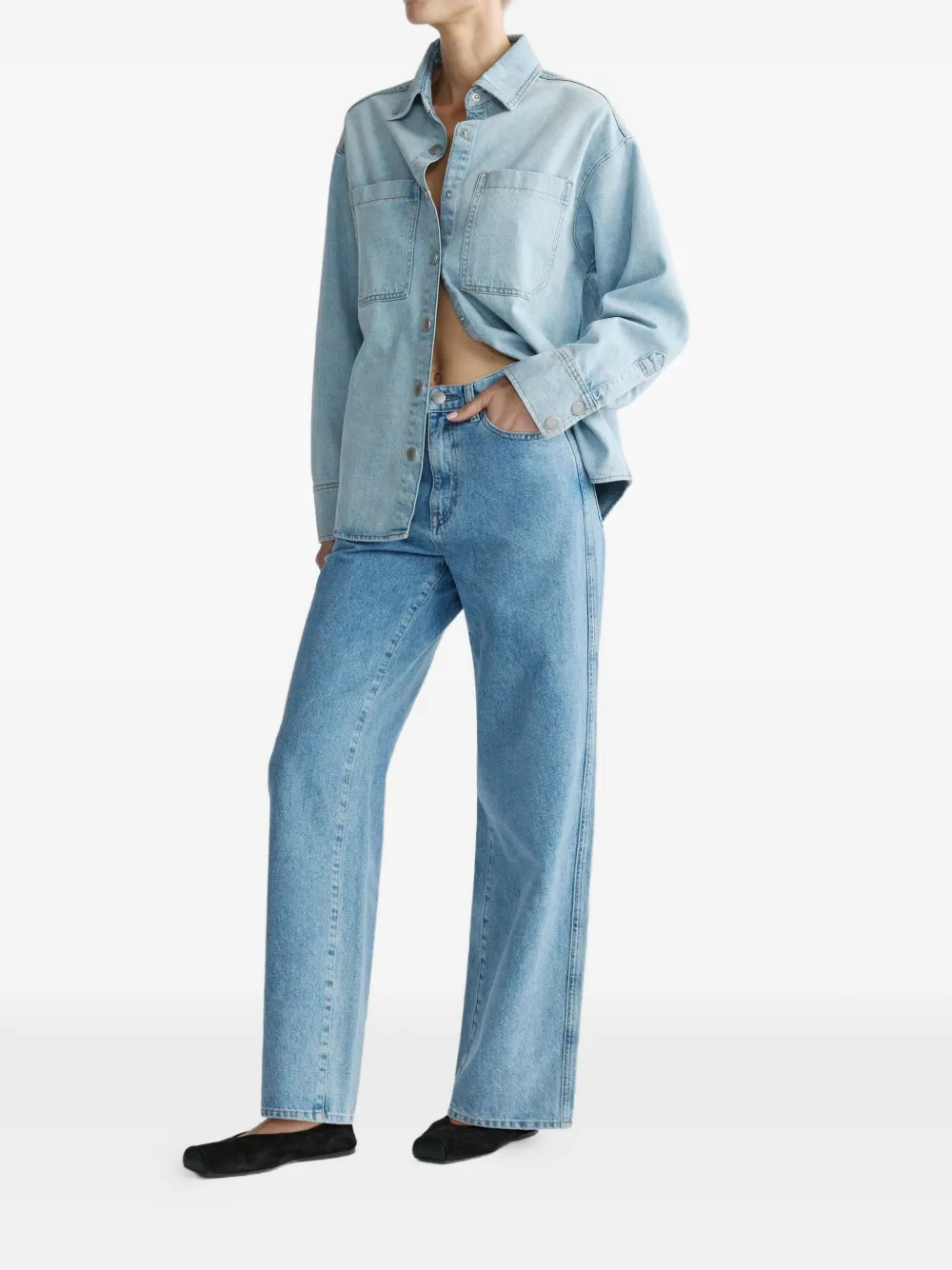 DL1961 Kaylen barrel pocket jeans - Blu