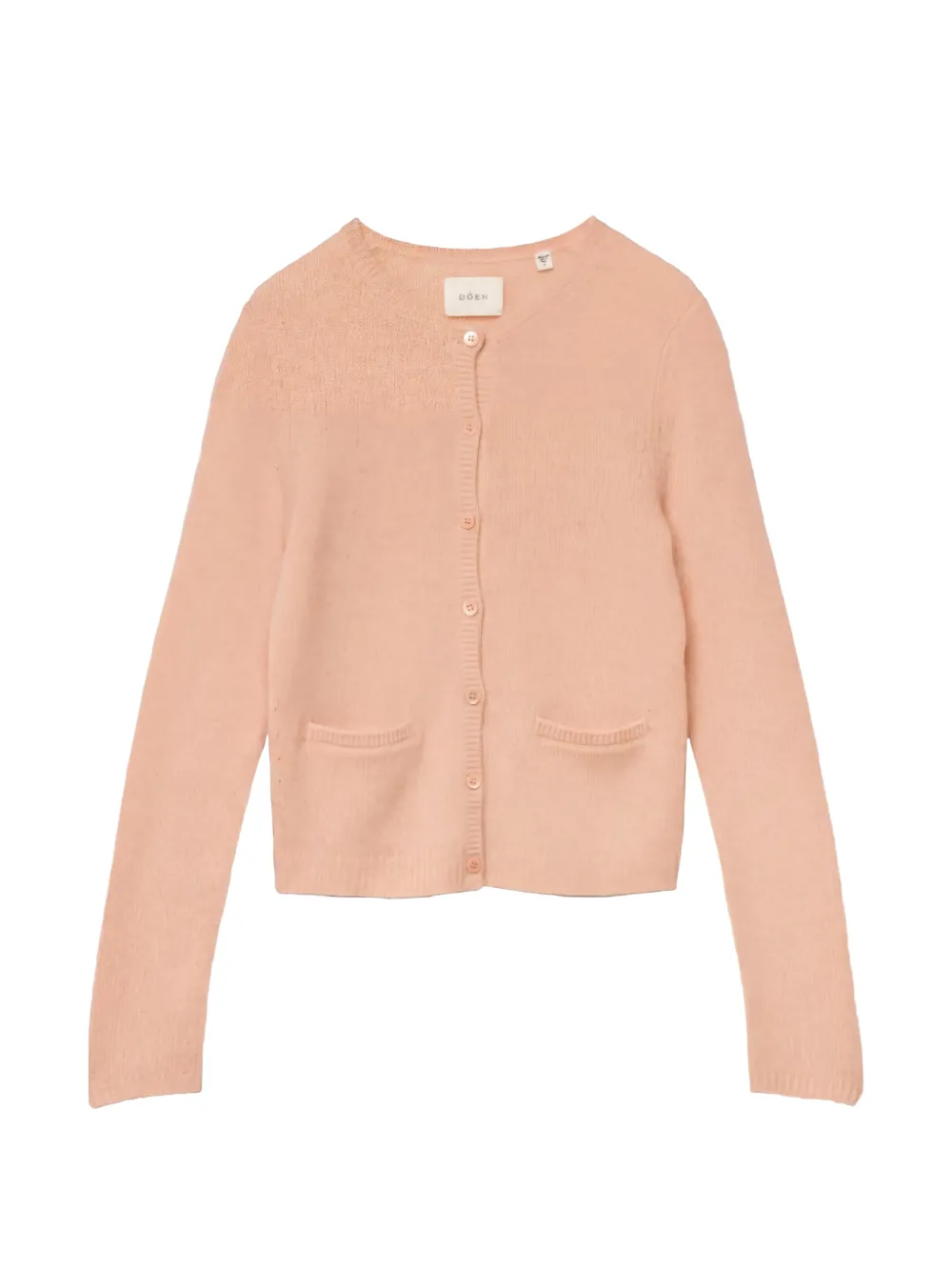 DÔEN Thea button-up patch-pocket cardigan - Rosa