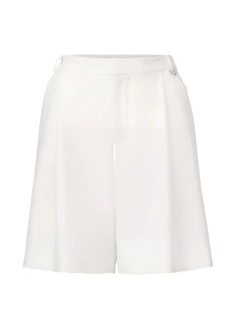 VIKTORIA & WOODS belt-loops pleated shorts - Bianco