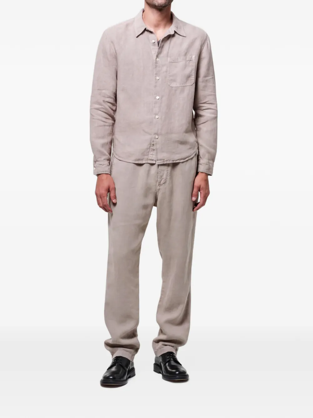 Citizens of Humanity Patch-pocket Long-sleeve Shirt in Neutrals, view 2
