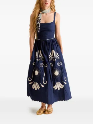 green emerald velvet dress Carolina K Star Dress– Gallery Couture main image 1