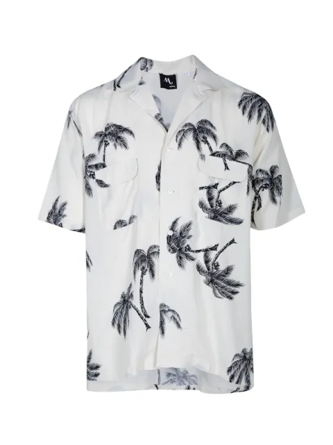 Doppiaa palm tree-print shirt