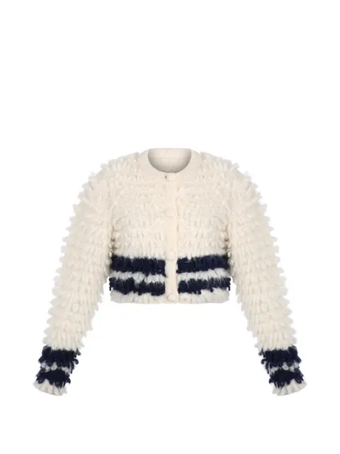 Carolina K Marjorie striped knitted jacket