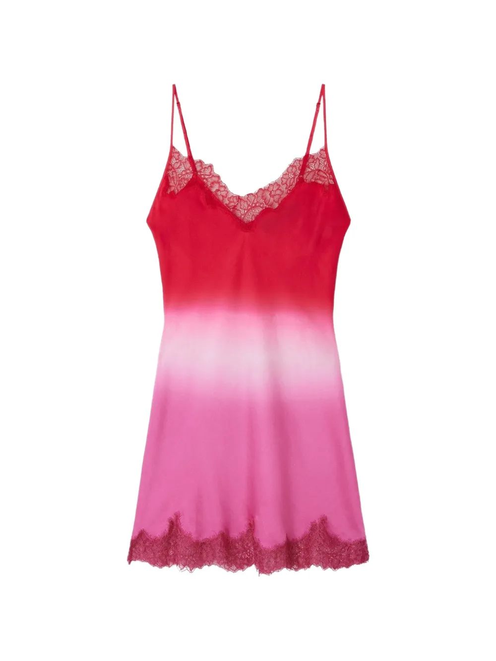 Mes Demoiselles Tina Tina lace-trim mini dress - Rosa