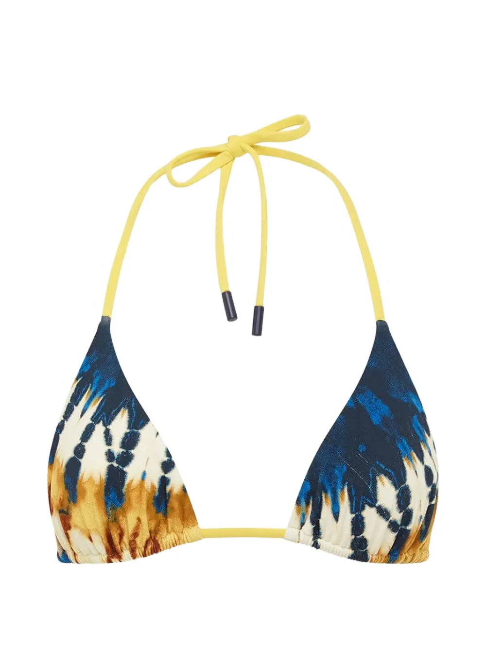 ALEMAIS Martine tie-dye triangle bikini top - Blu