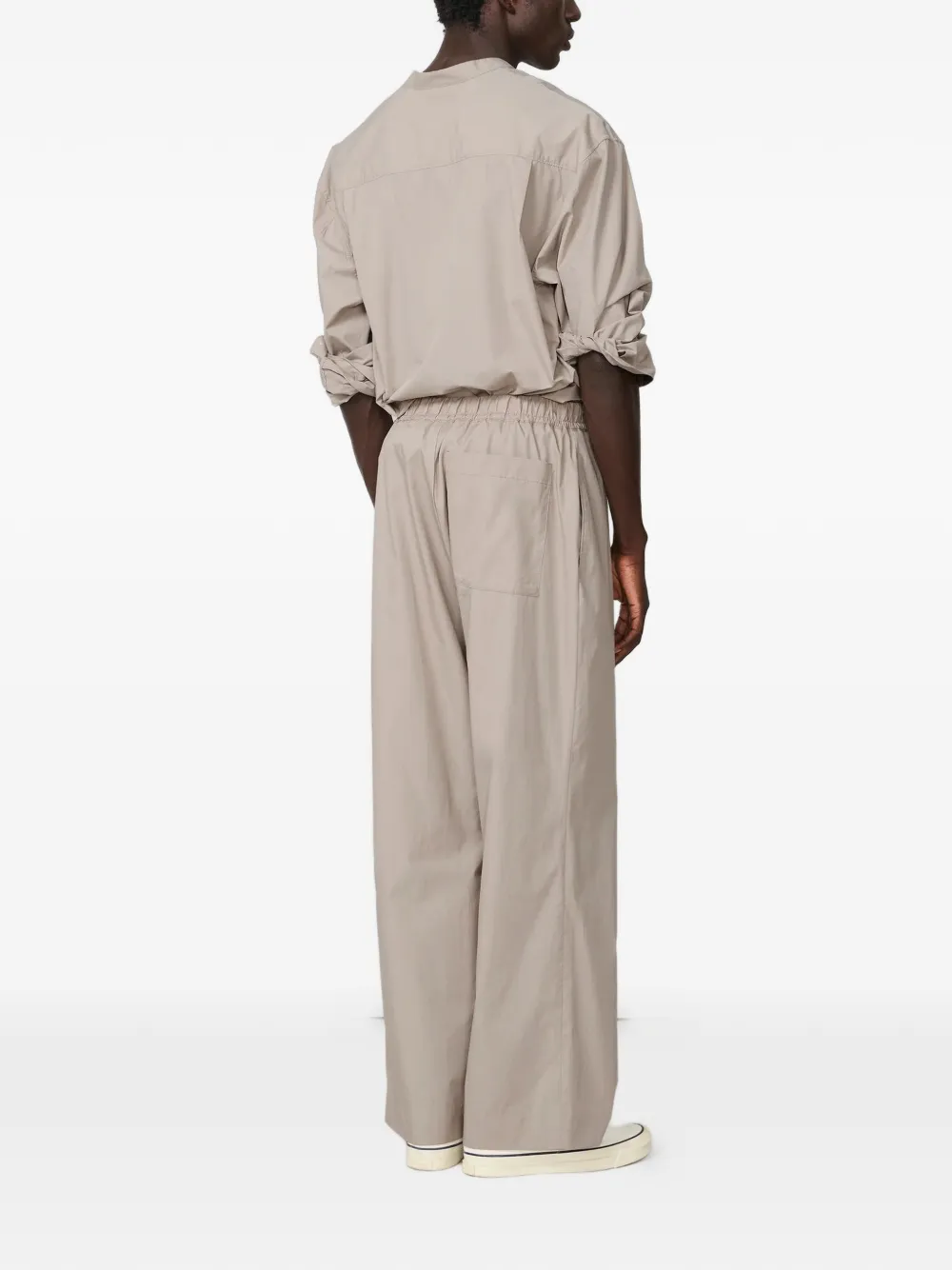 Officine Generale Nilson pantalon met trekkoordtaille Beige