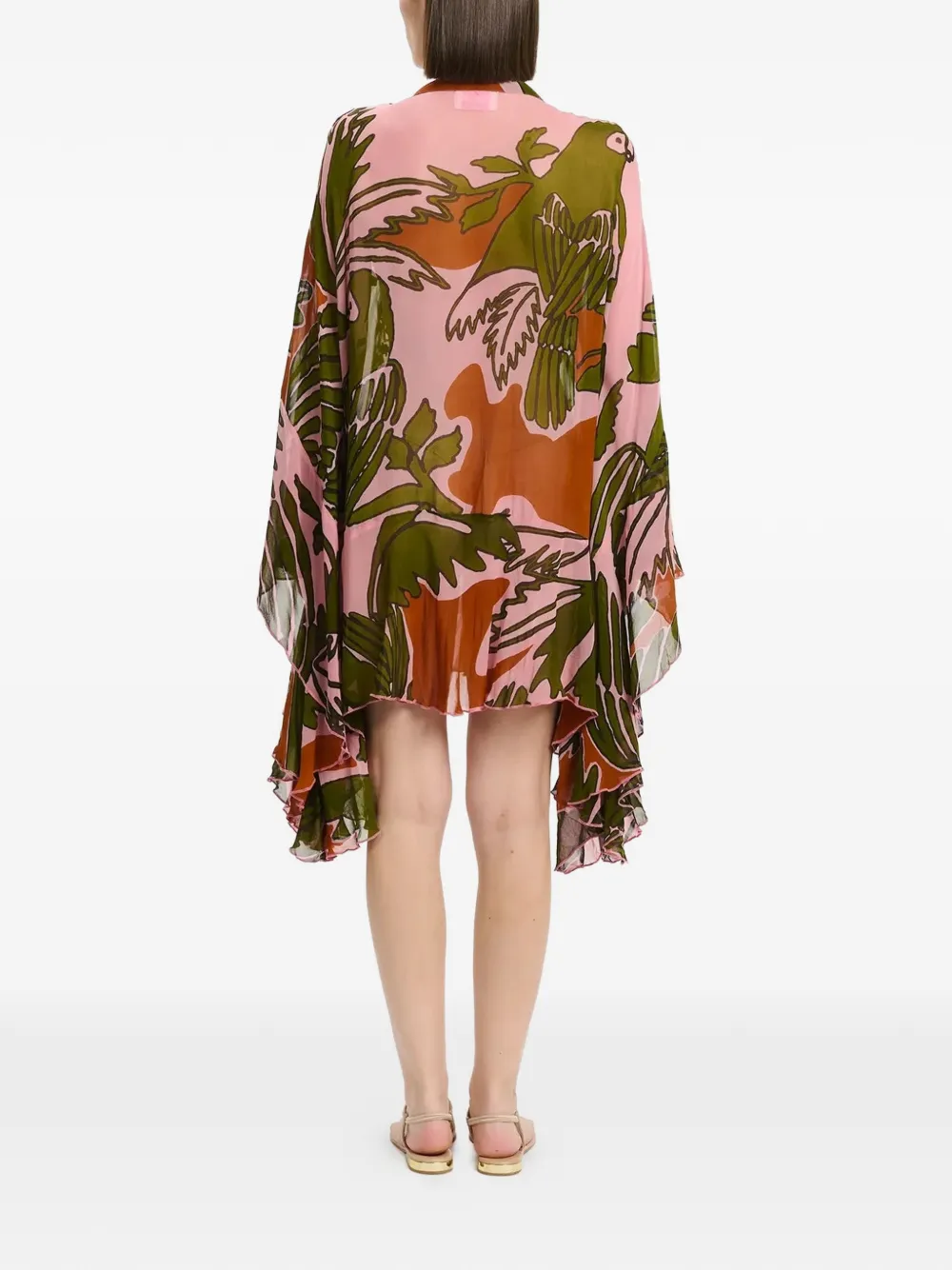 Miss June Mini-jurk met V-hals Roze