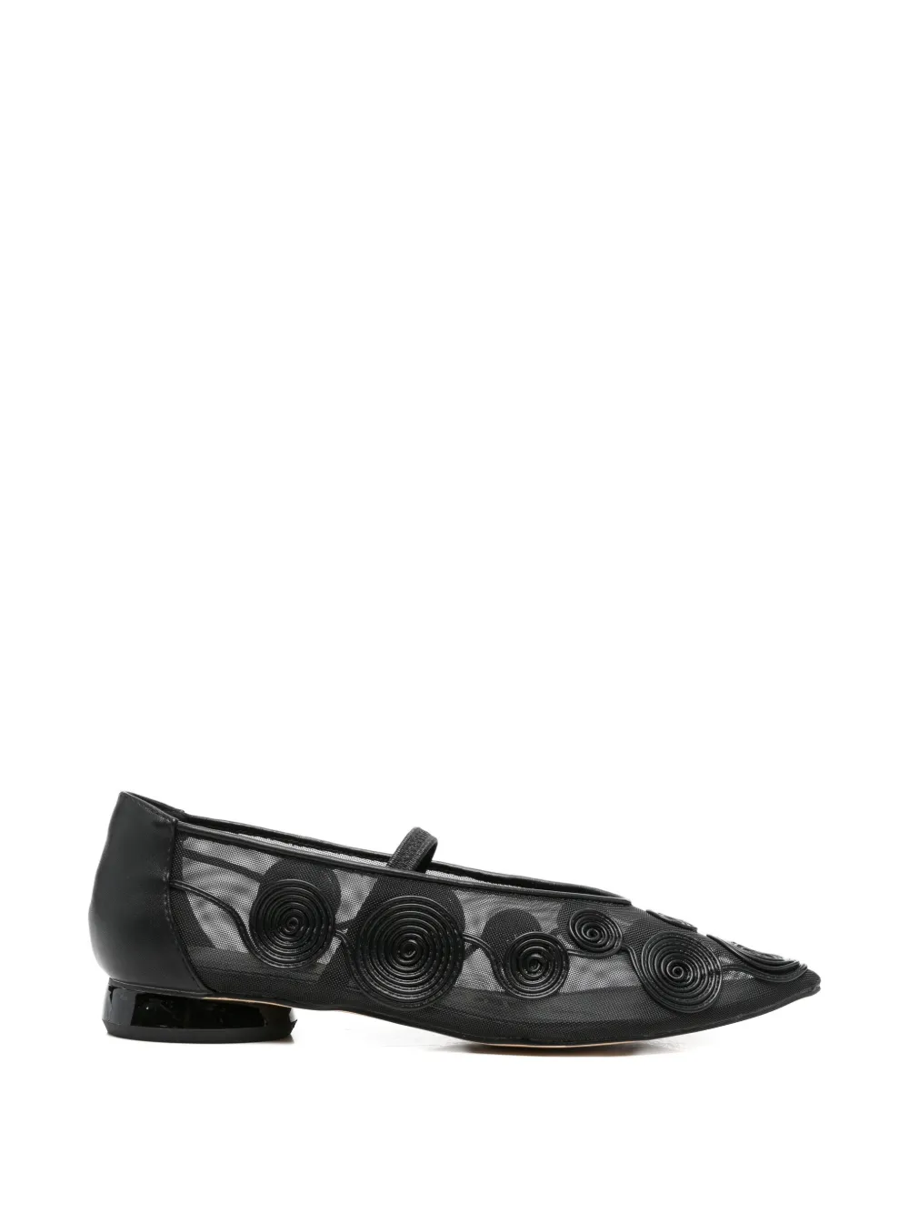 CAFèNOIR Ballerine con applicazione - Nero