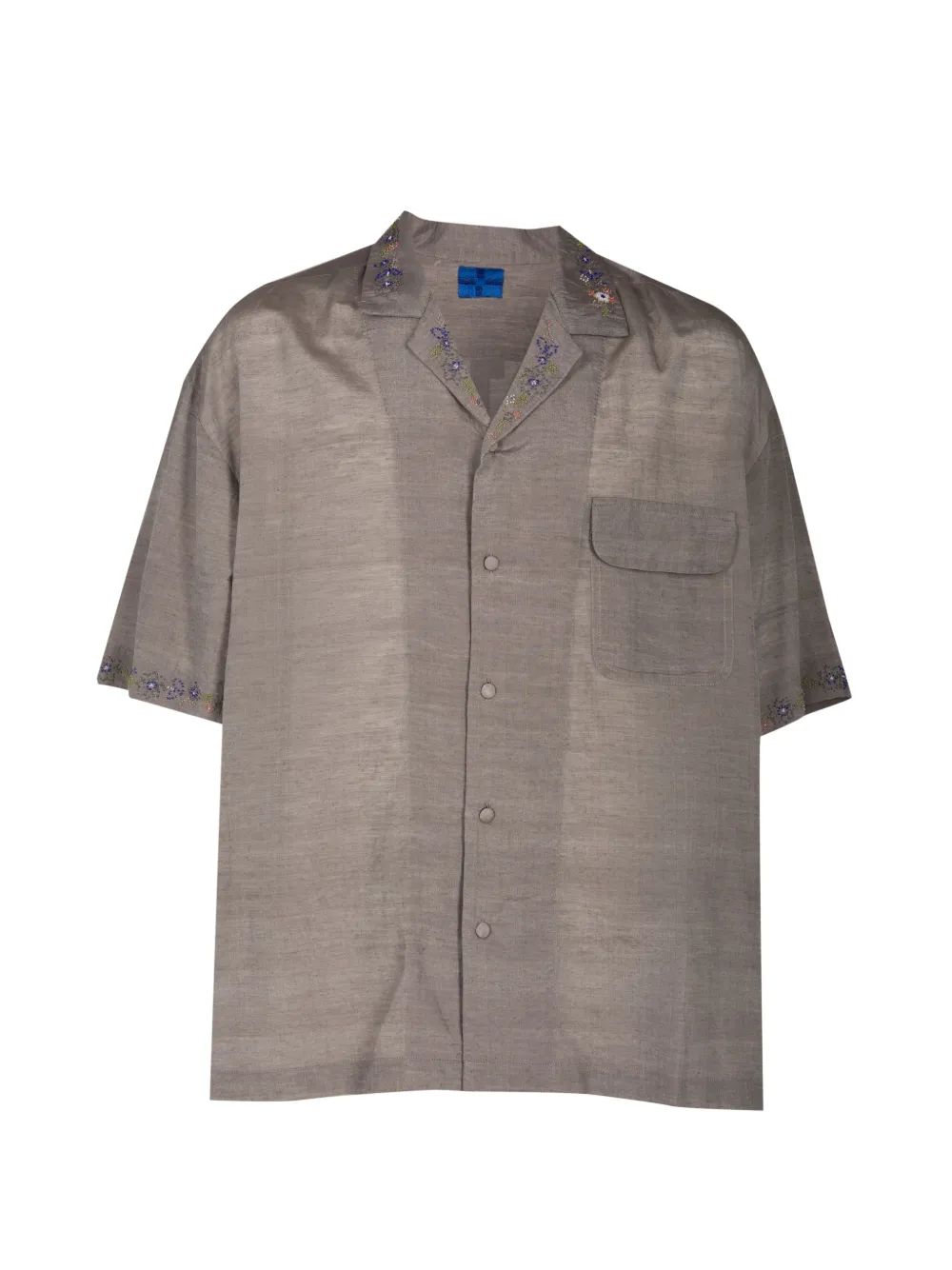 Aodress chest-pocket shirt - Grigio