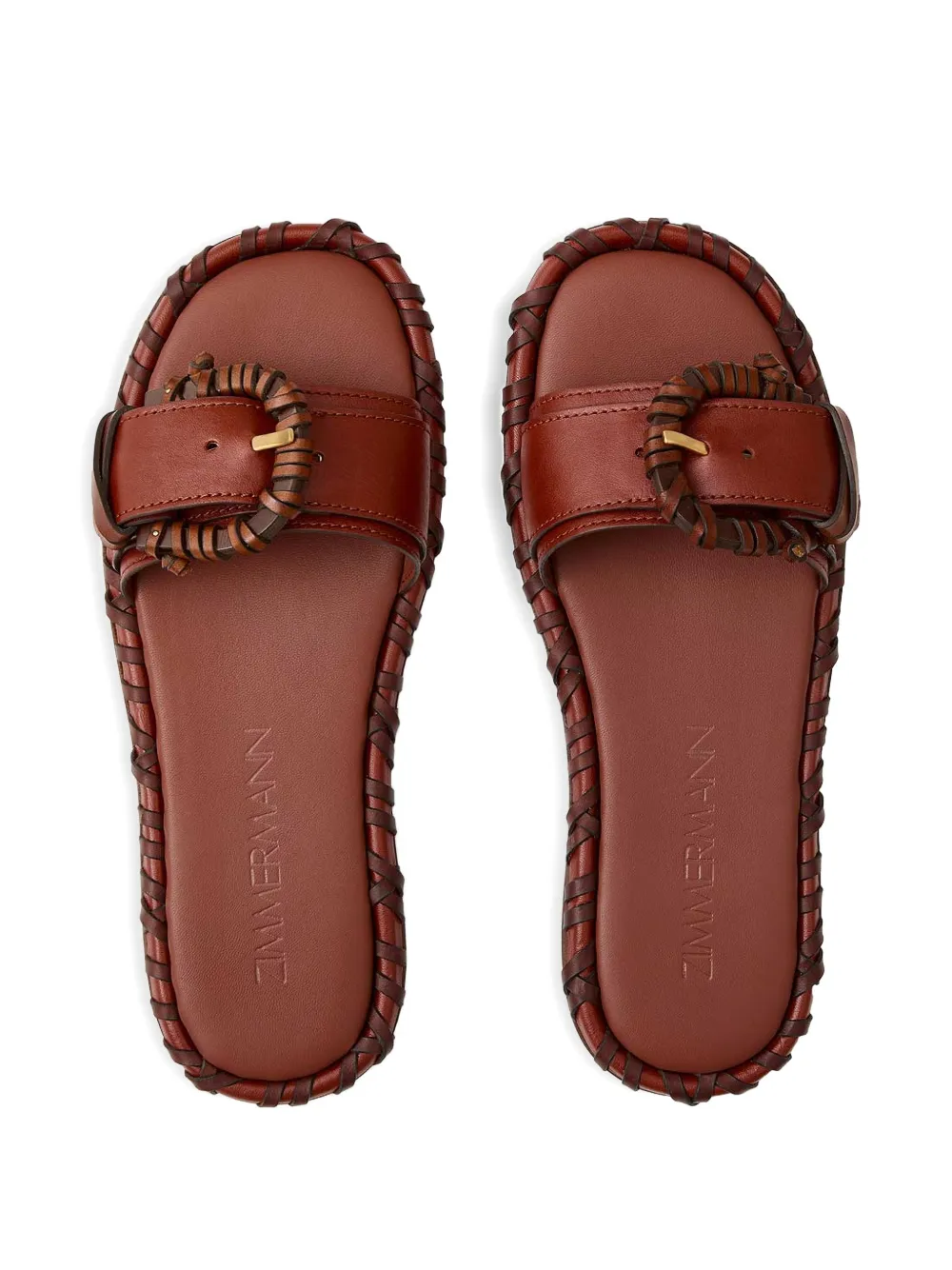 ZIMMERMANN buckle-detail sandals Bruin