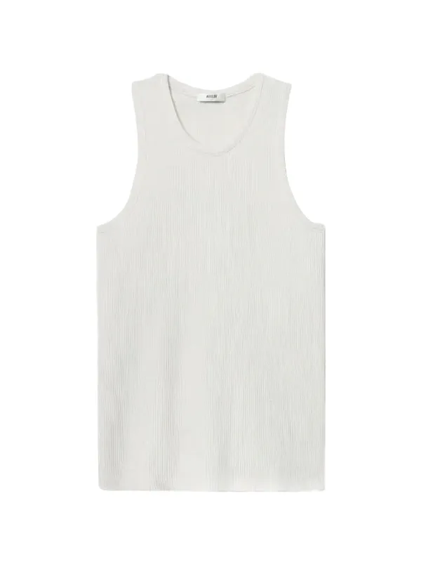 Agolde Viggo Ribbed Tank Top in Neutrals