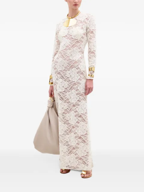 Silvia Tcherassi Ida flower-lace maxi dress