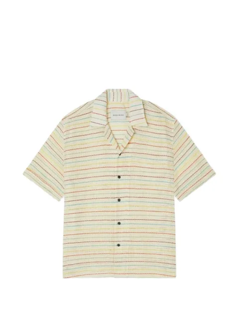 Peregrine Quay Cuban stripe-print short-sleeve shirt