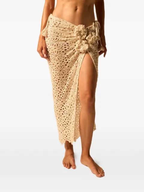 JBQ Coco floral tie side skirt