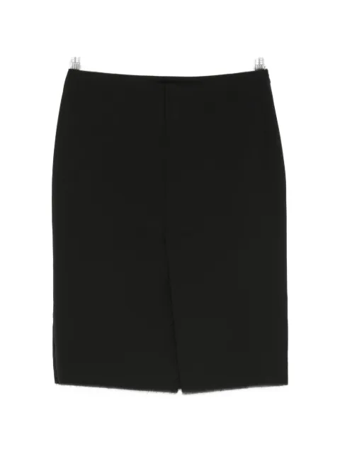 MARSEM raw-edge slit mini skirt