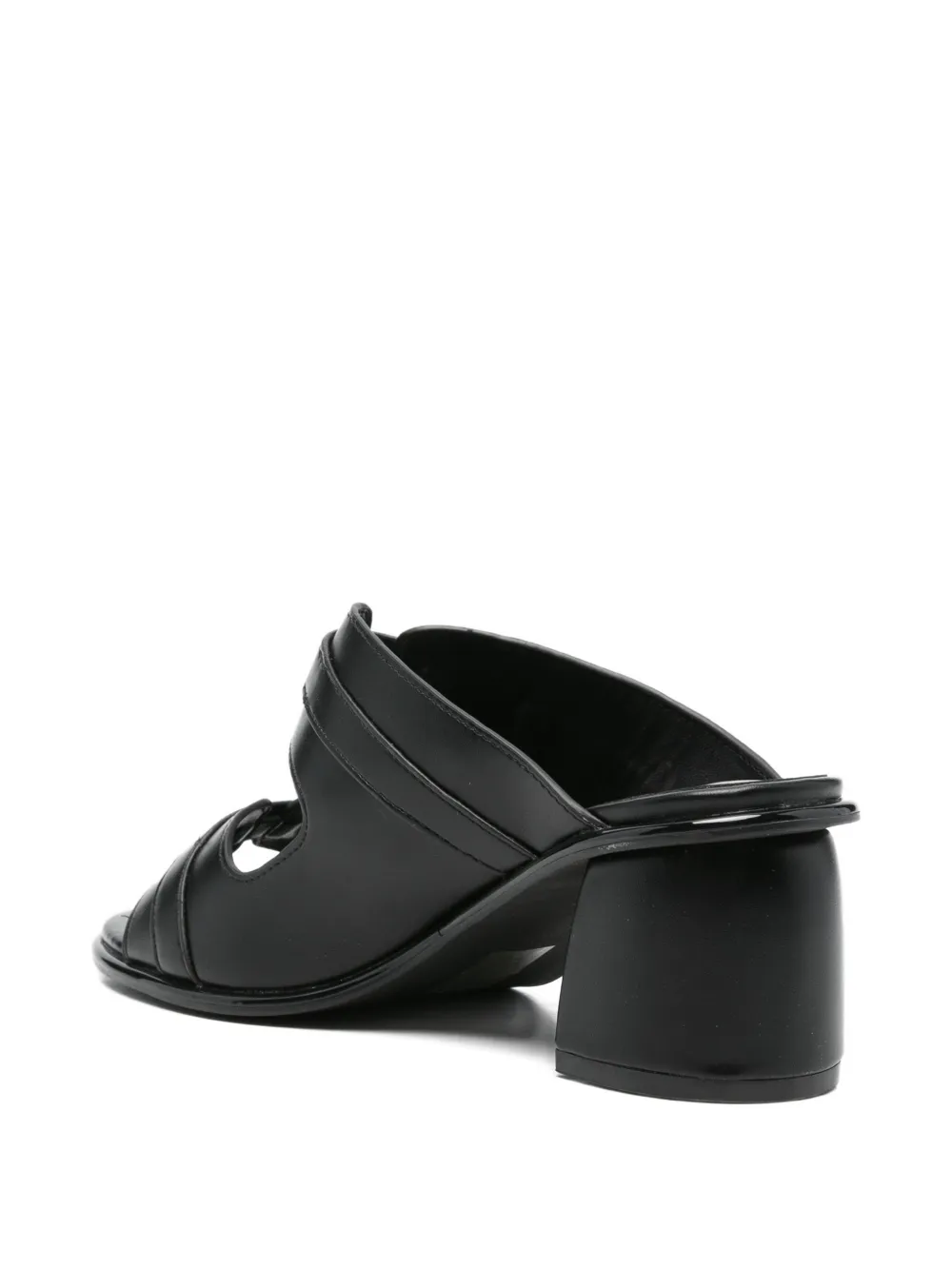 CAFèNOIR Sandalen met gespbandje en blokhak Zwart