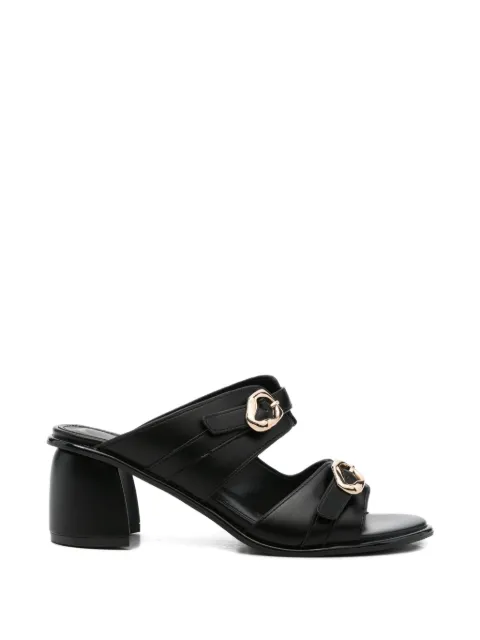CAFèNOIR buckle-strap block-heel sandals