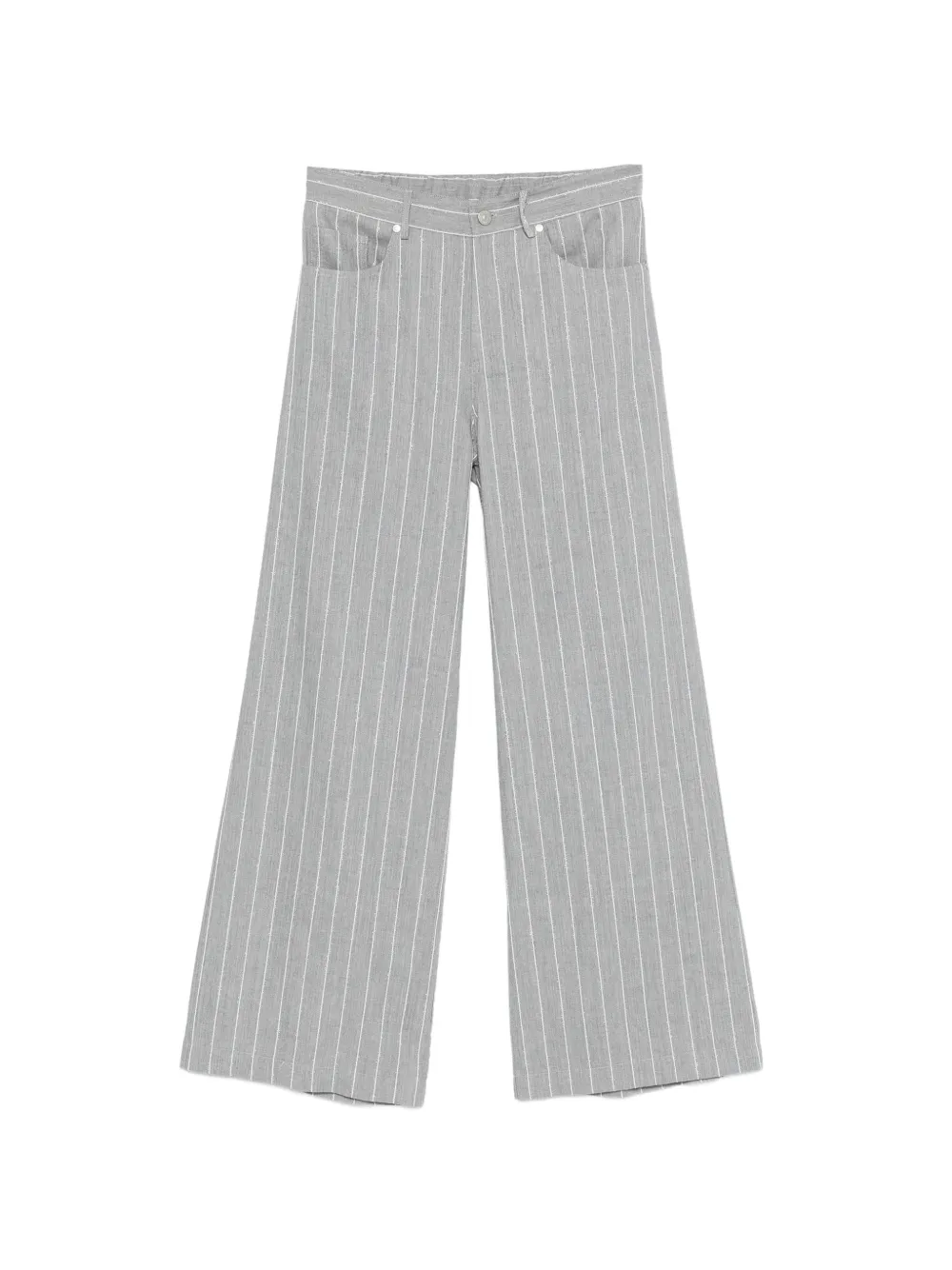 PANICALE pinstripe wide-leg trousers - Grigio