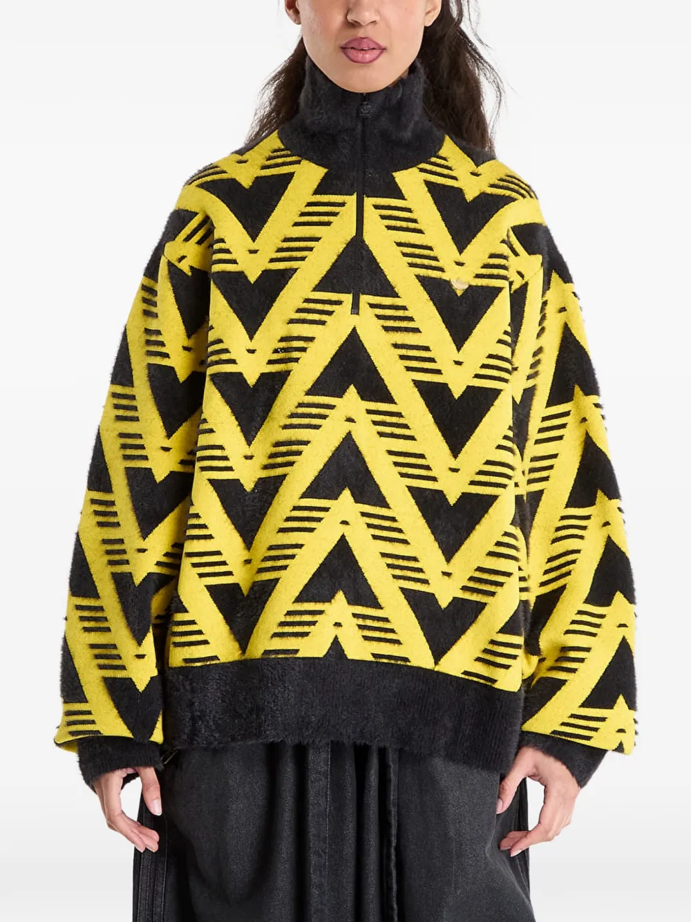 adidas knitted half-zip sweater - Giallo