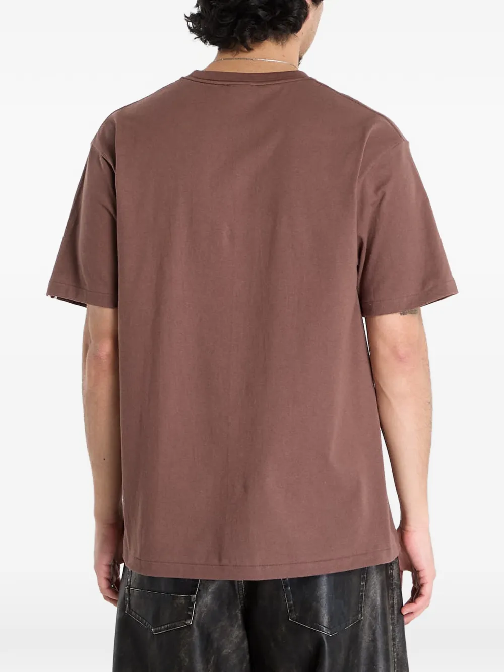 A BATHING APE T-shirt met logo Bruin