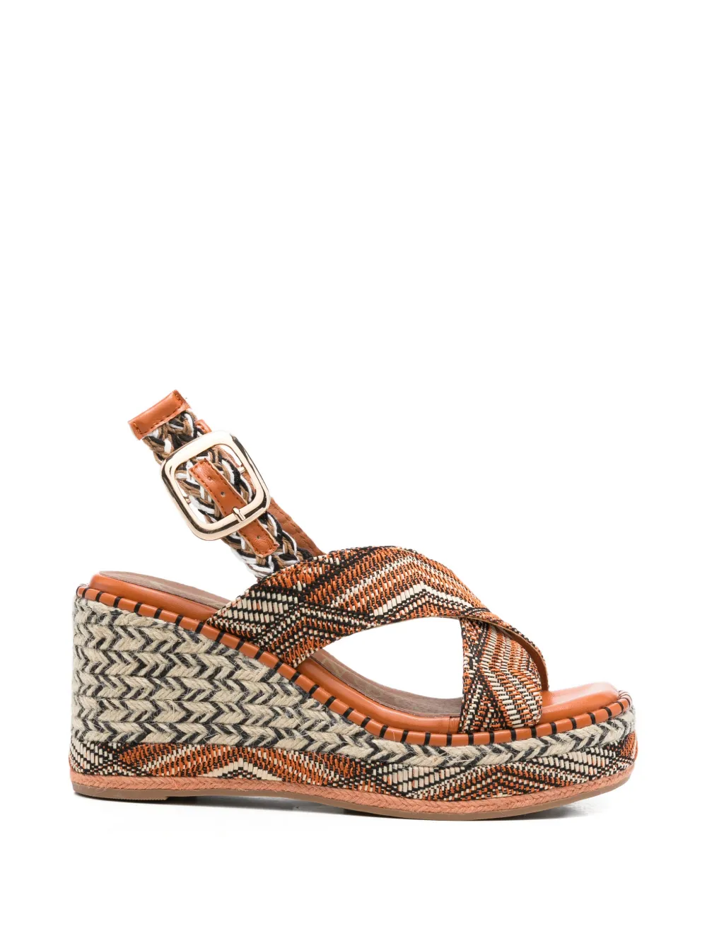CAFèNOIR crossover espadrilles Oranje