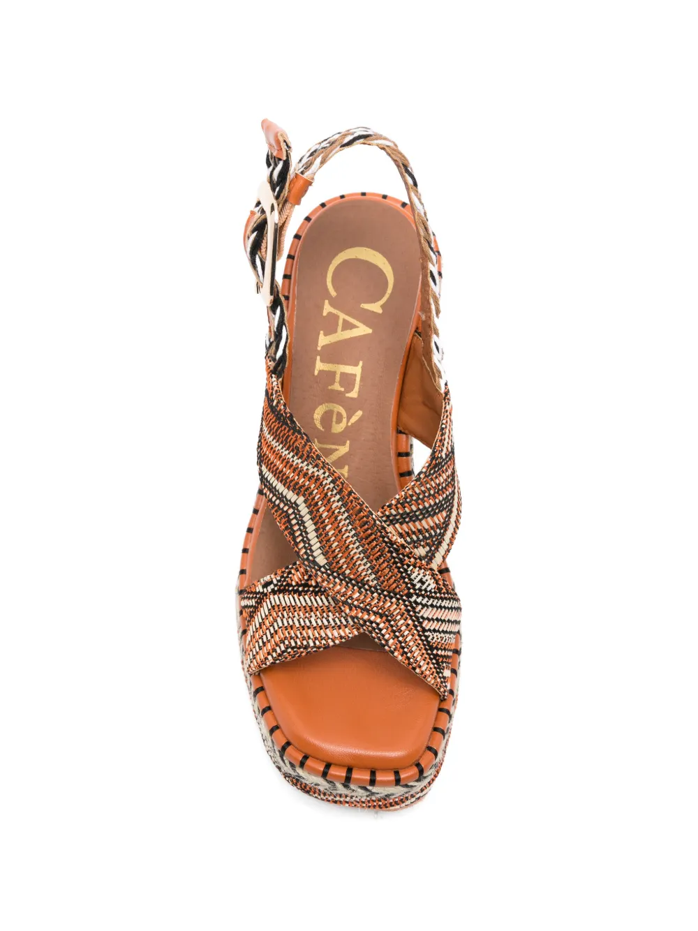 CAFèNOIR crossover espadrilles Oranje