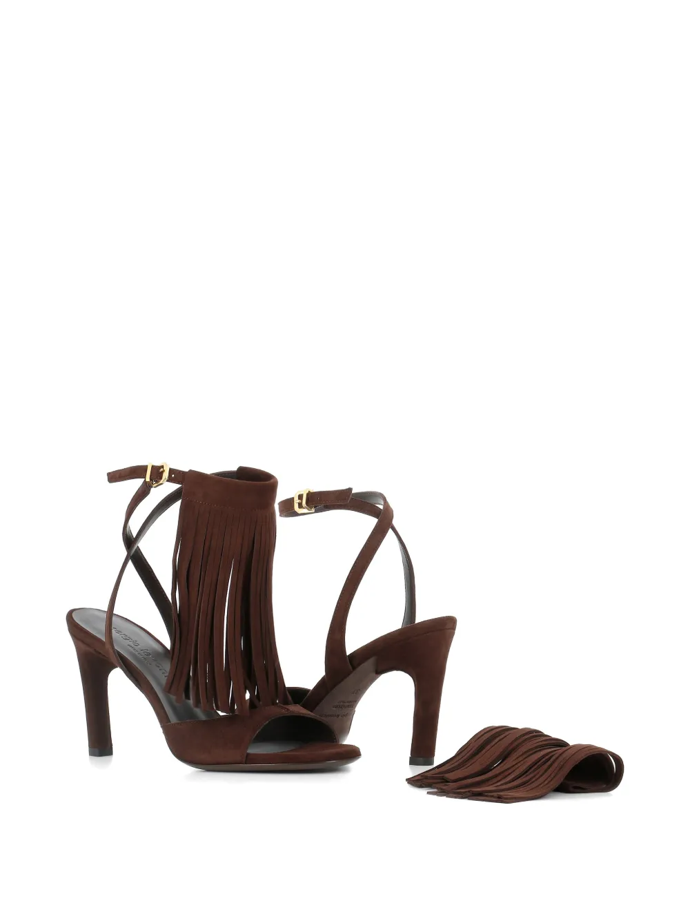 Sergio Levantesi Sandalen met franje Bruin