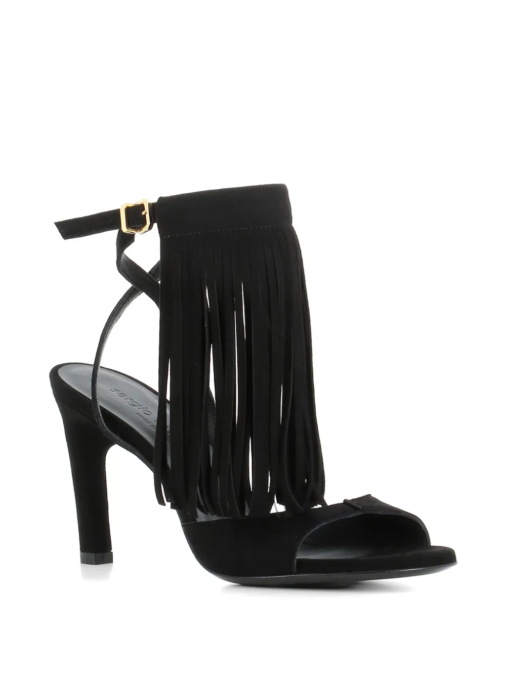 Sergio Levantesi Sandalen met franje Zwart