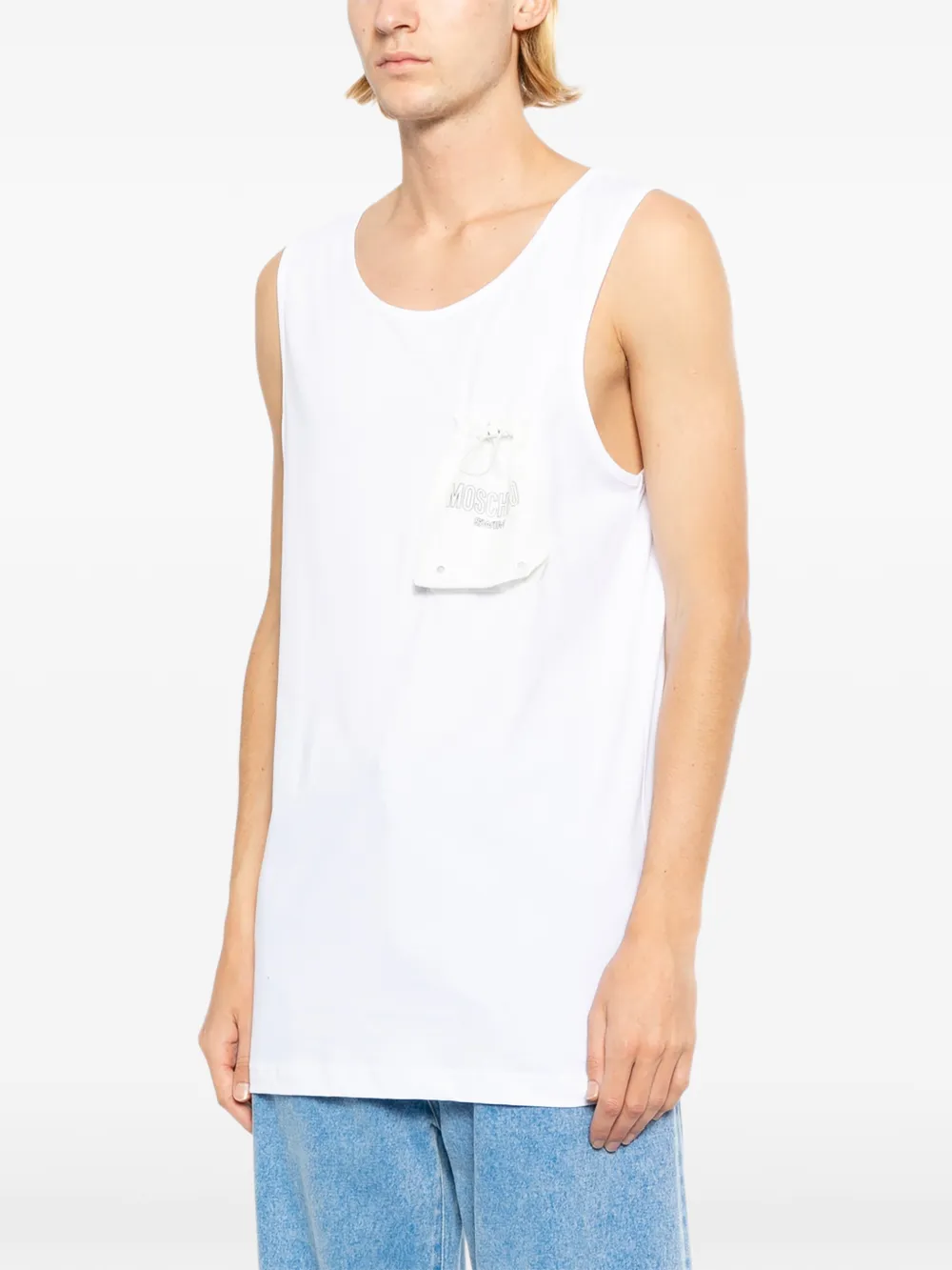 Moschino Spencer met zakdetail Wit