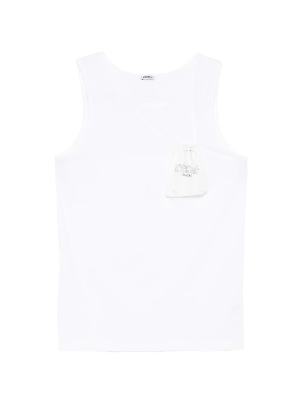 Moschino pocket-detail vest - Bianco