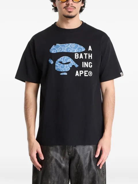A BATHING APE® Cloud Camo Face Tag T-shirt