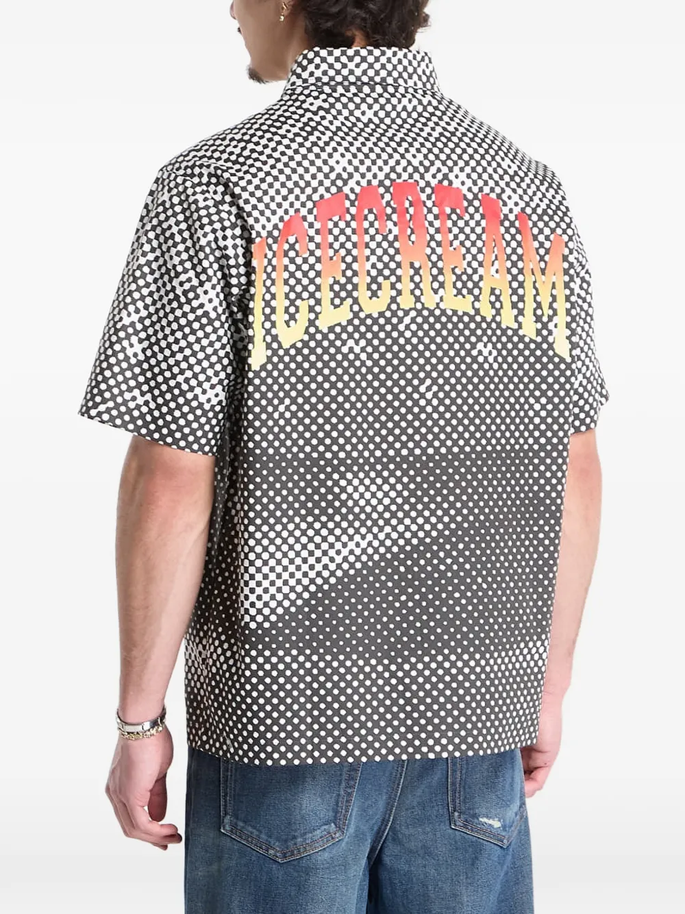 Billionaire Boys Club Ice Cream Overhemd met burgerprint Grijs